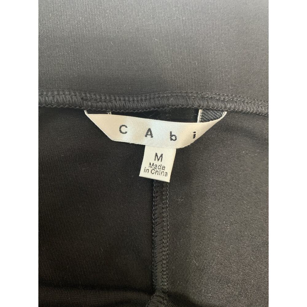 Cabi women's Pull On Leggings Medium Black Equestrian Zip Ankle Work Career - Picture 6 of 8